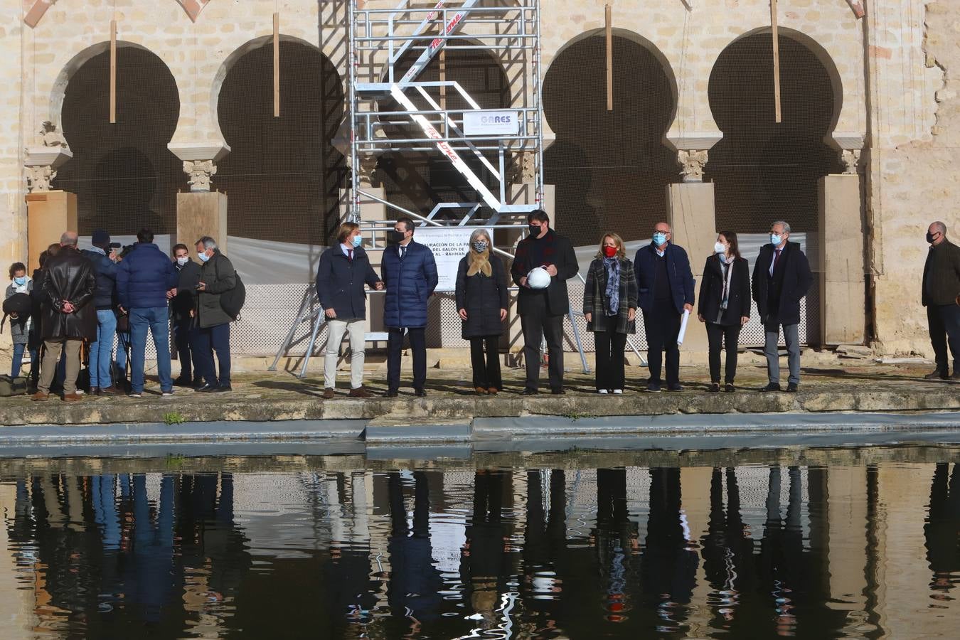 El inicio de las obras en el Salón Rico de Medina Azahara, en imágenes