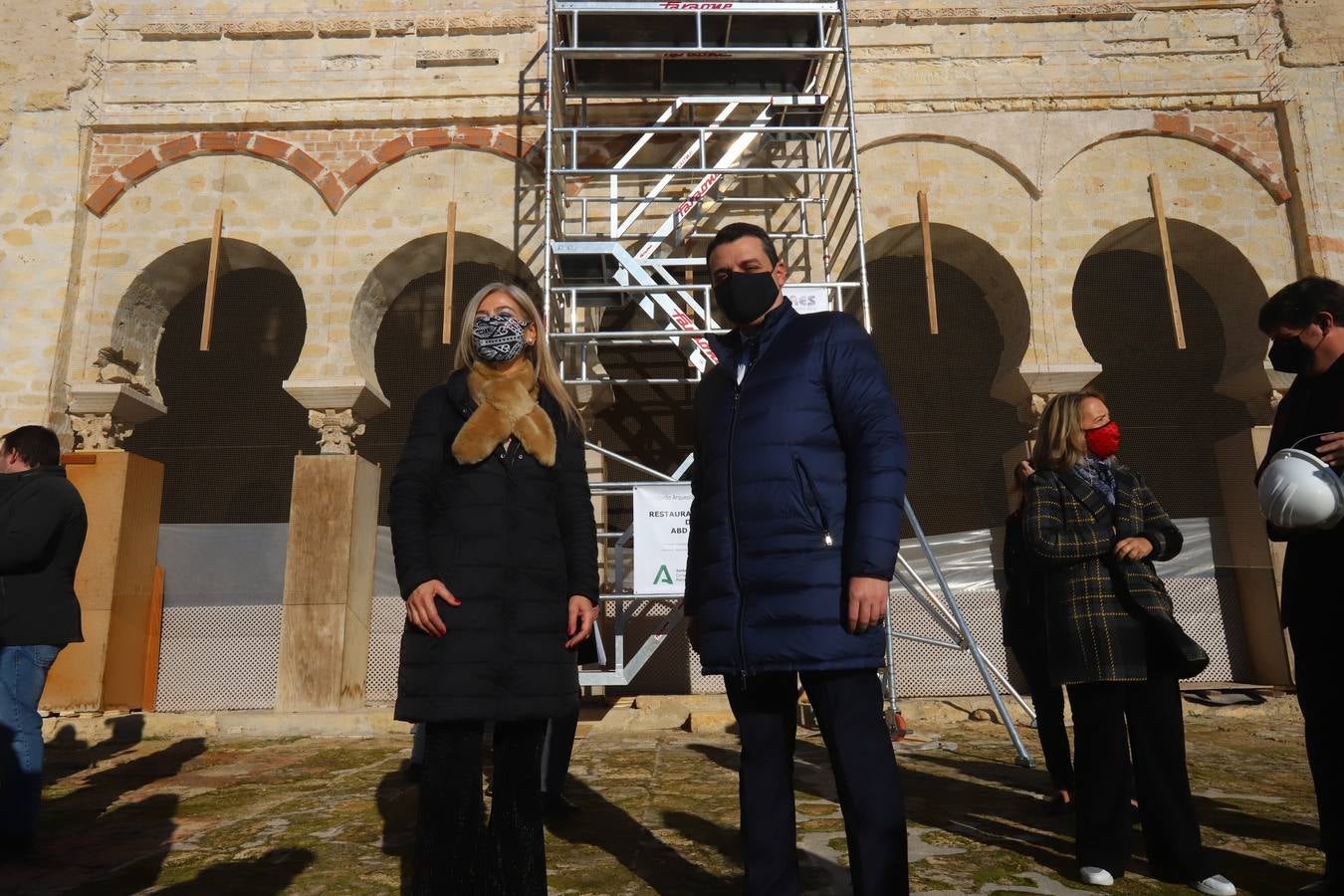 El inicio de las obras en el Salón Rico de Medina Azahara, en imágenes