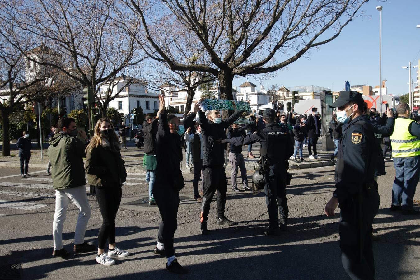 Ambiente de un derbi marcado por el coronavirus