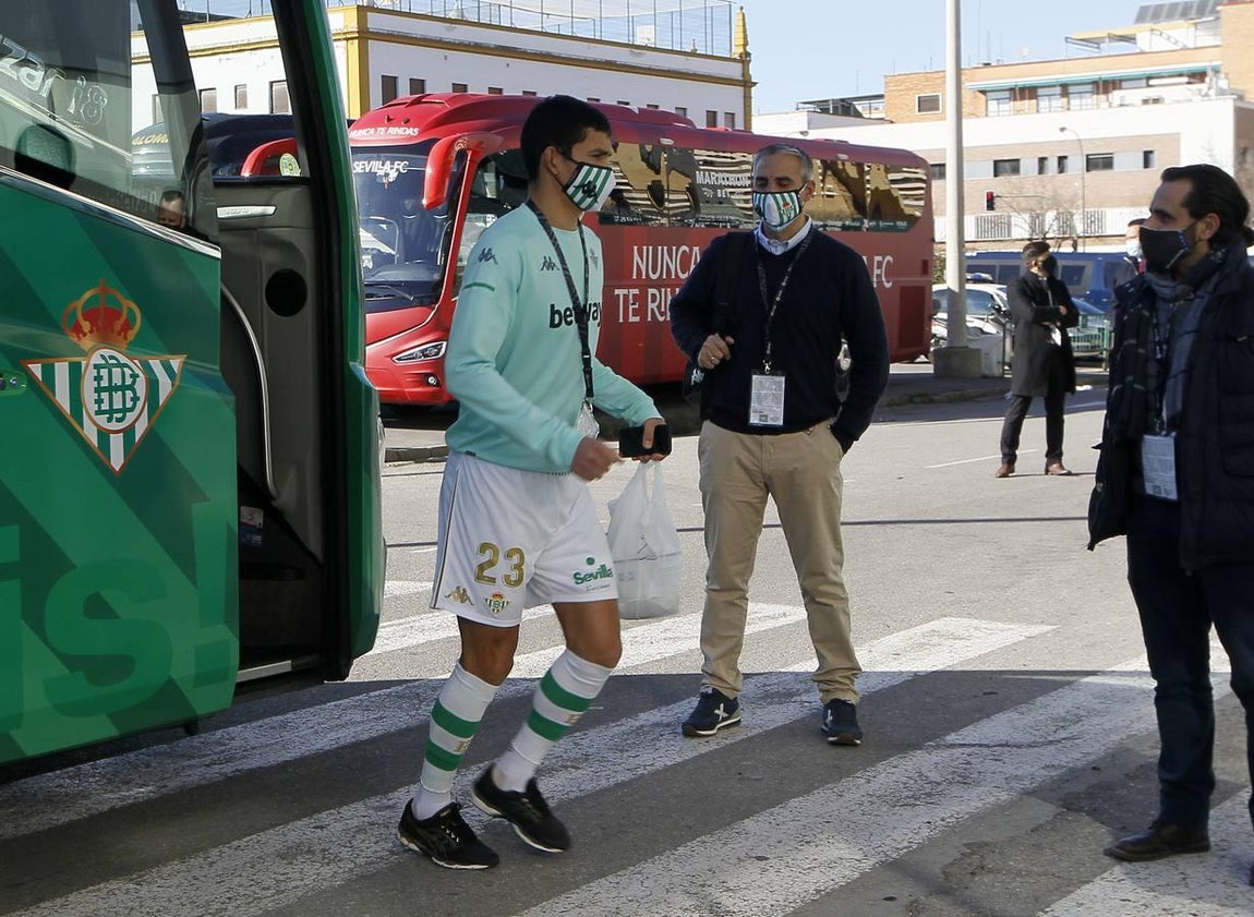Ambiente de un derbi marcado por el coronavirus