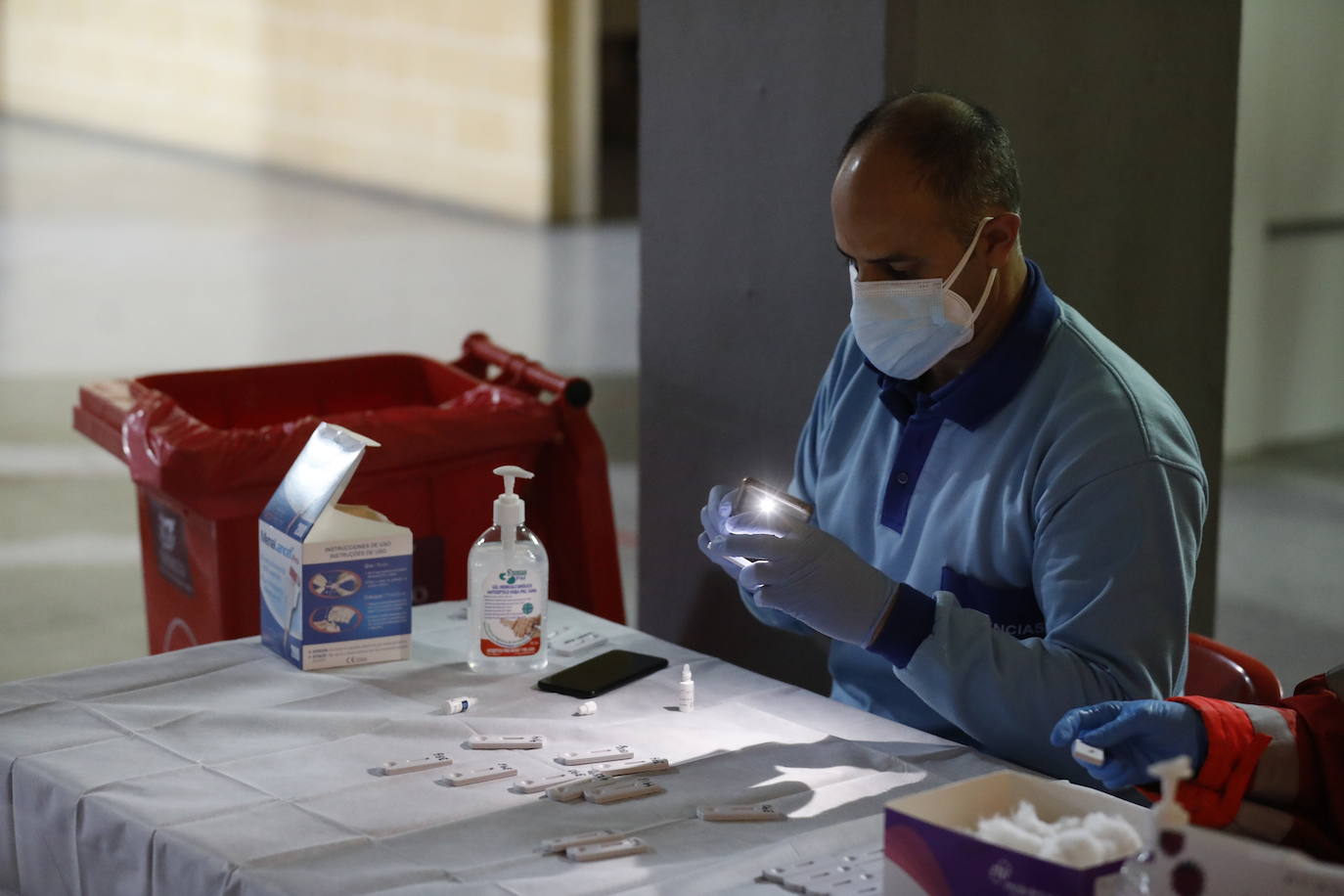 En imágenes, los test del Covid a los docentes en Córdoba