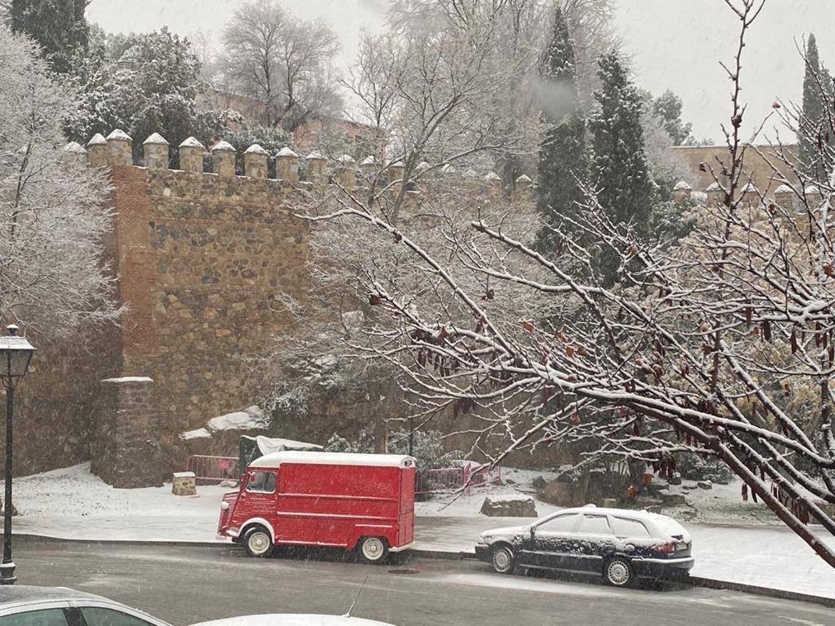 Histórica nevada en Toledo