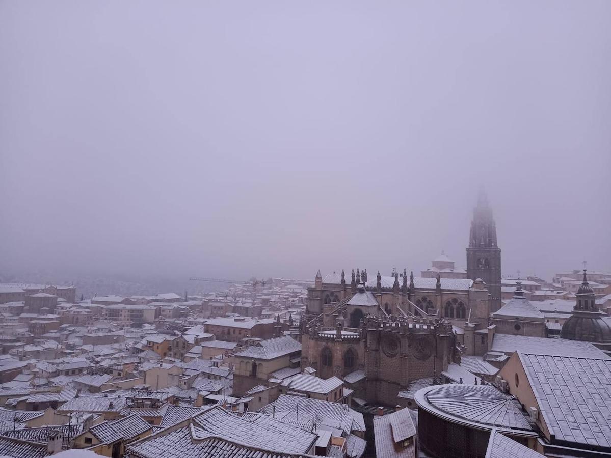 Histórica nevada en Toledo