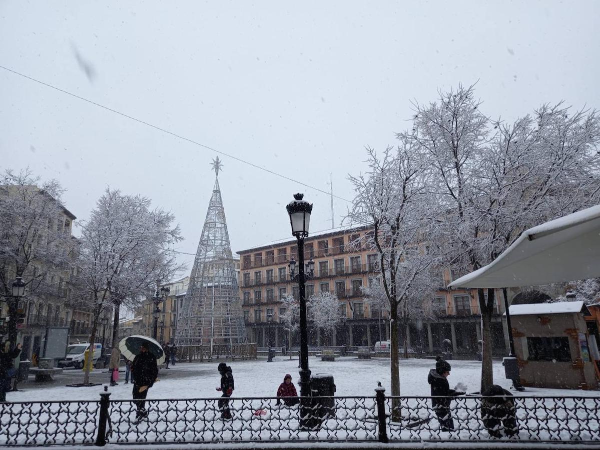 Histórica nevada en Toledo