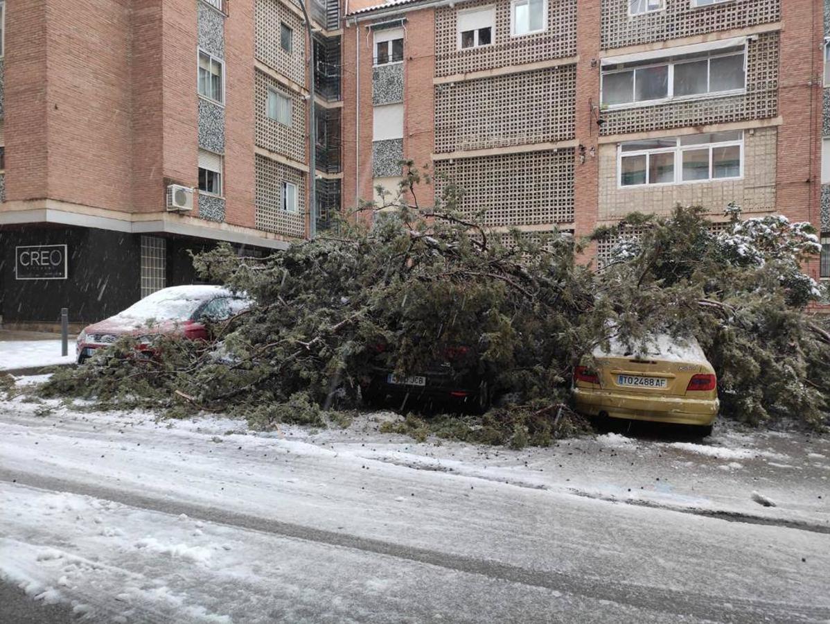 La borrasca Filomena pone en alerta roja a la ciudad de Toledo