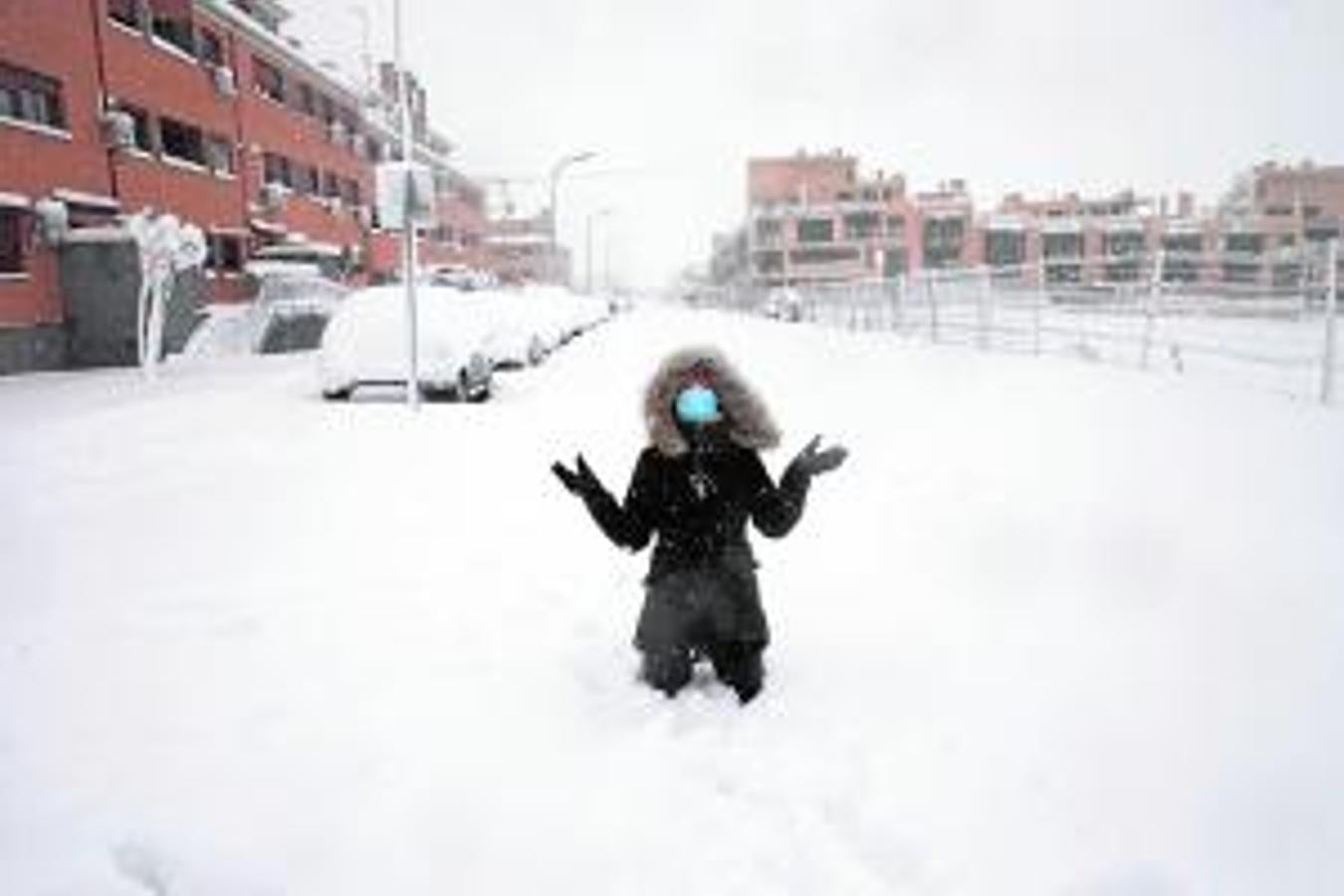 Así ha quedado Illescas tras la monumental nevada. 