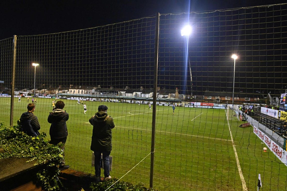 La cercanía de los aficionados era total. 