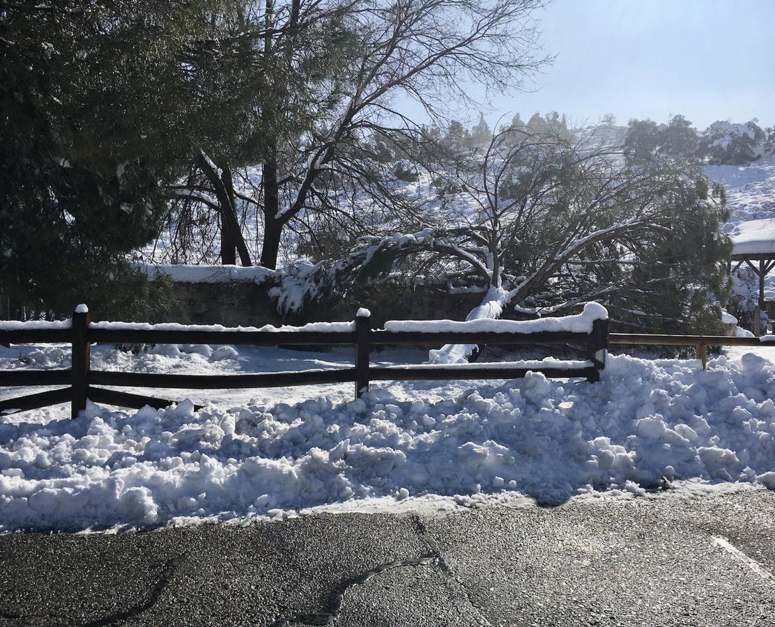 La belleza de Toledo nevado desde el Valle