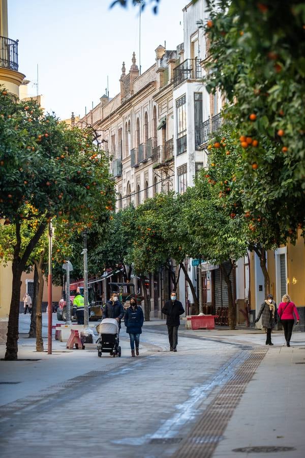 Estado actual de la calle Mateos Gago