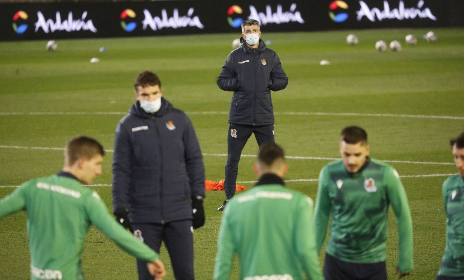 Las mejores imágenes del entreno de la Real Sociedad en Córdoba