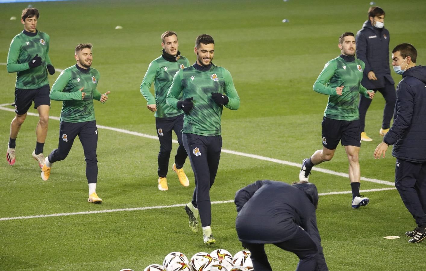 Las mejores imágenes del entreno de la Real Sociedad en Córdoba