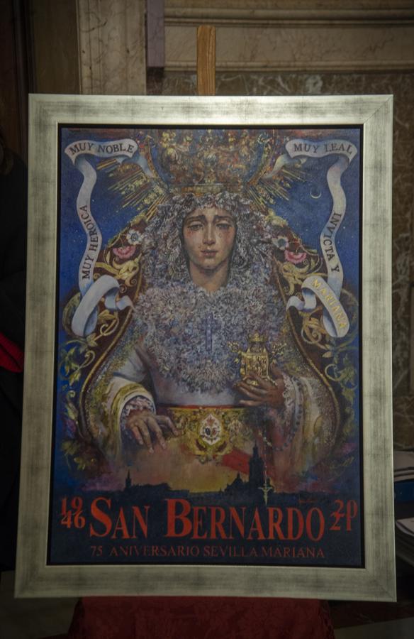 Presentación del cartel del 75 aniversario del título «Sevilla Mariana», obra de Nuria Barrera