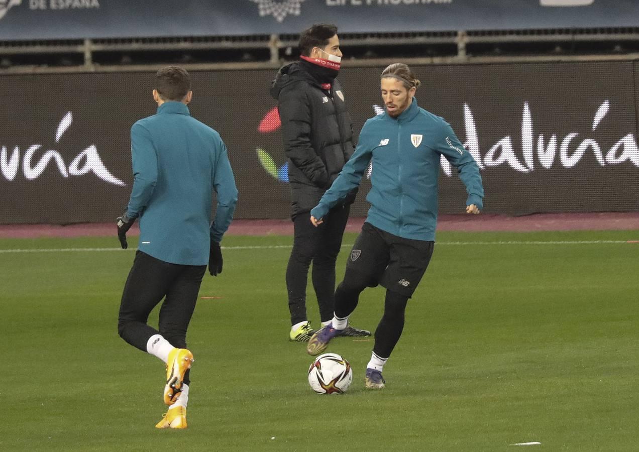 En imágenes, el entrenamiento del Athletic en Sevilla