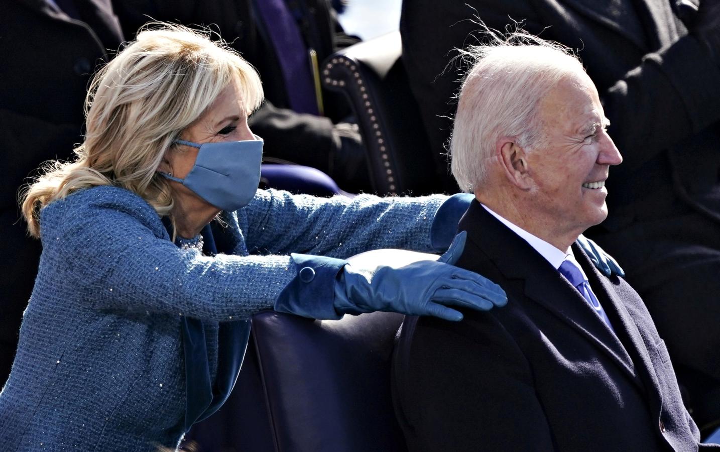 Jill Biden junto a su esposo, Joe, nuevo presidente de Estados Unidos. 