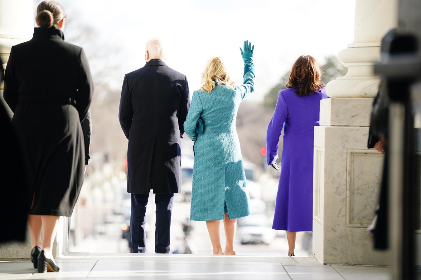 El nuevo presidente de Estados Unidos, Joe Biden, junto a su esposa, Jill. 