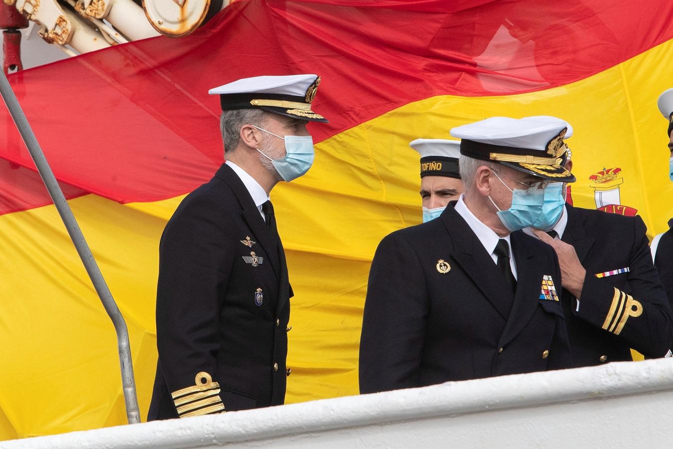 En imágenes: La visita del Rey Felipe VI al Instituto Hidrográfico de la Marina y al buque &#039;Tofiño&#039;