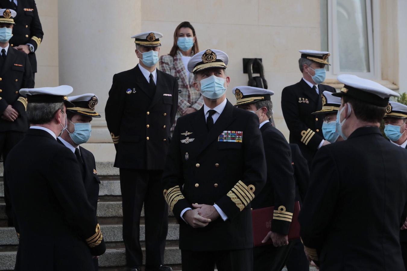 En imágenes: La visita del Rey Felipe VI al Instituto Hidrográfico de la Marina y al buque &#039;Tofiño&#039;