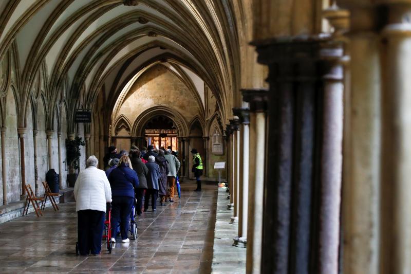 Salisbury, la reconversión de la catedral por el Covid en imágenes