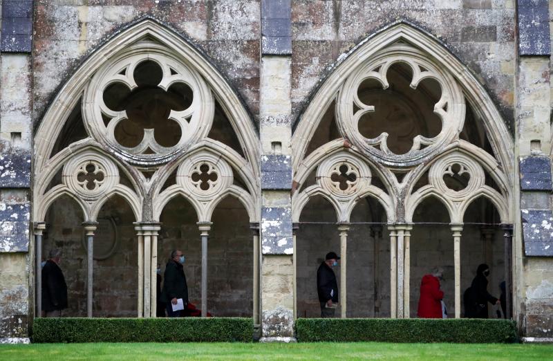 Salisbury, la reconversión de la catedral por el Covid en imágenes