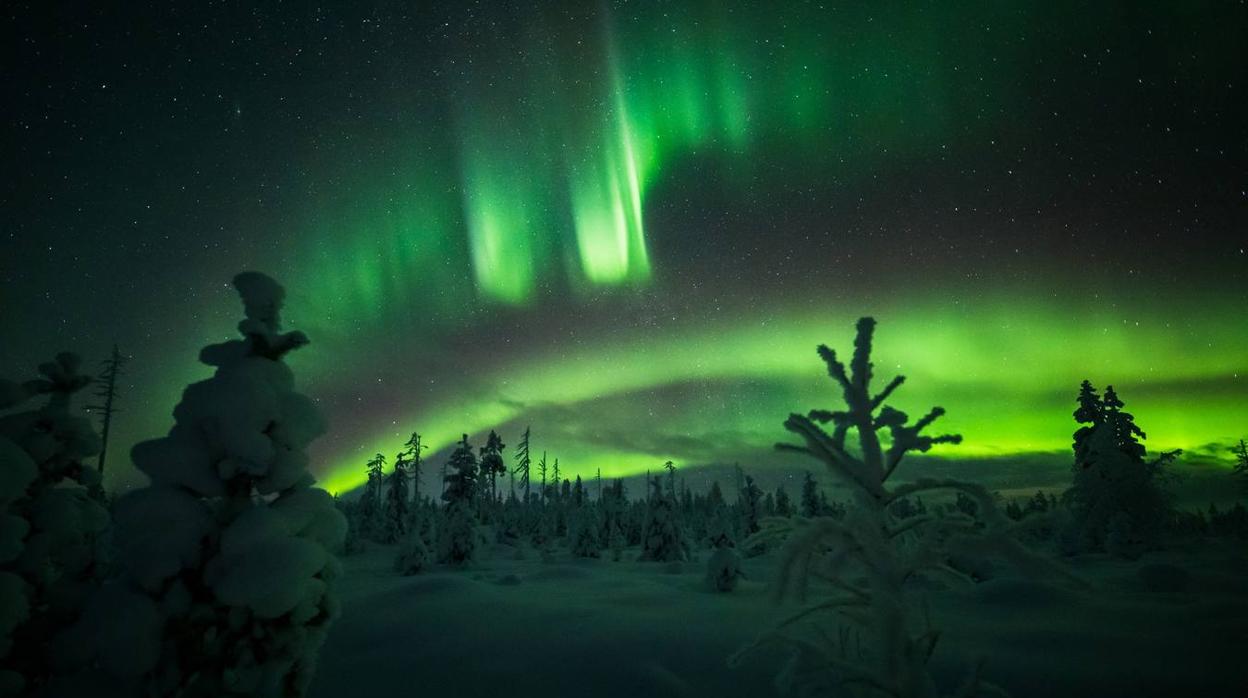 Espectaculares imágenes de las auroras boreales en los cielos de Finlandia