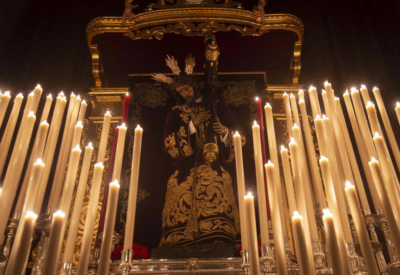 El altar de quinario del Señor de las Penas de San Roque