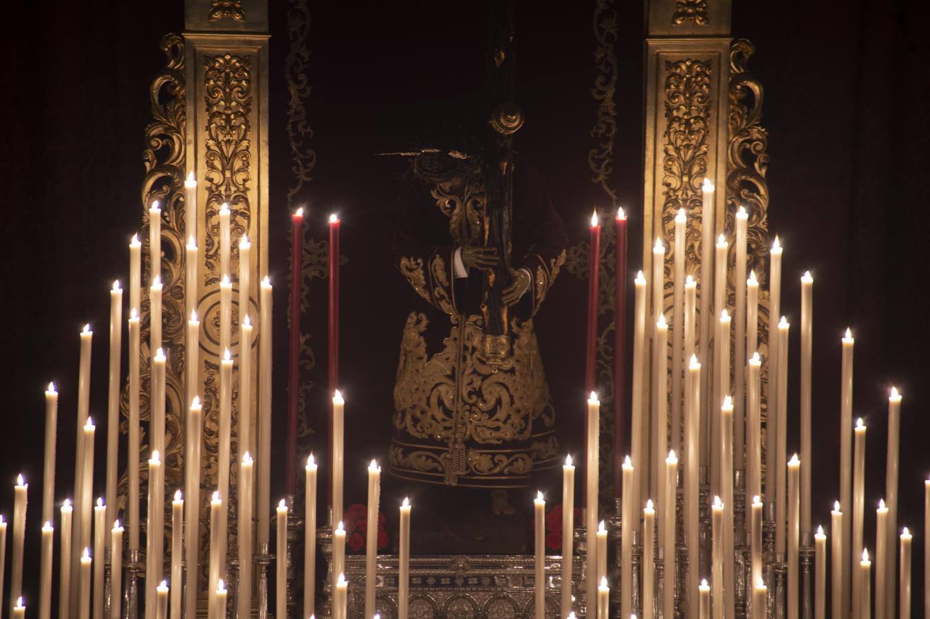 El altar de quinario del Señor de las Penas de San Roque