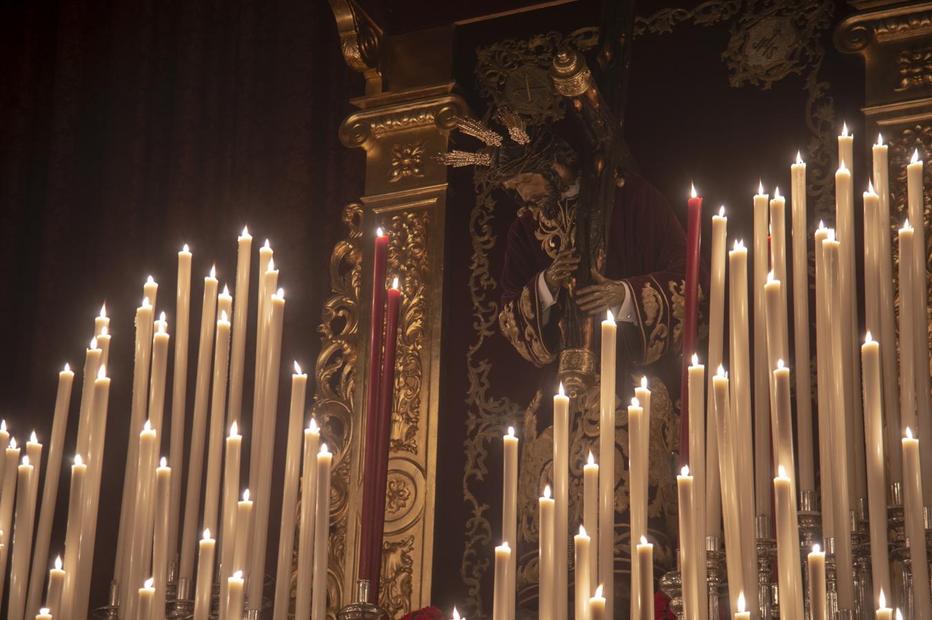 El altar de quinario del Señor de las Penas de San Roque