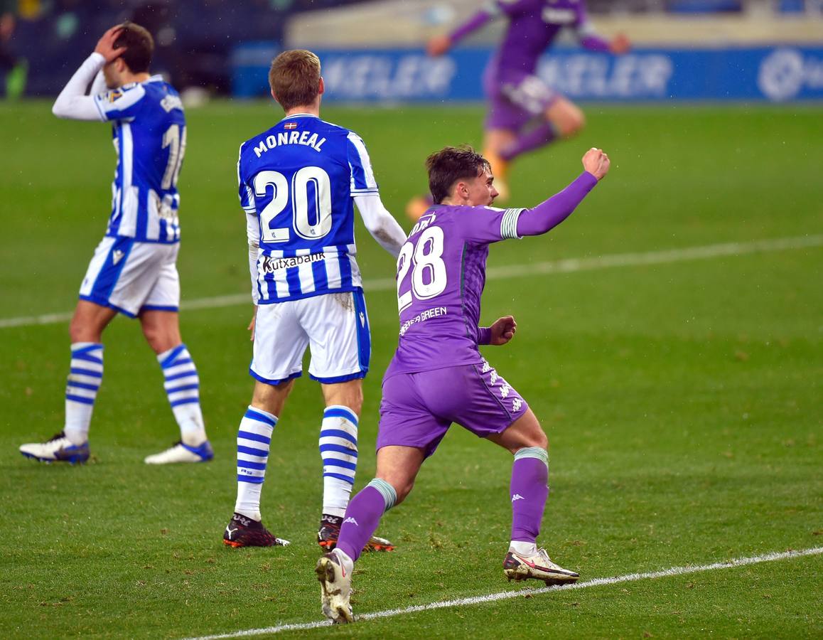 Partido disputado entre la Real Sociedad y el Real Betis