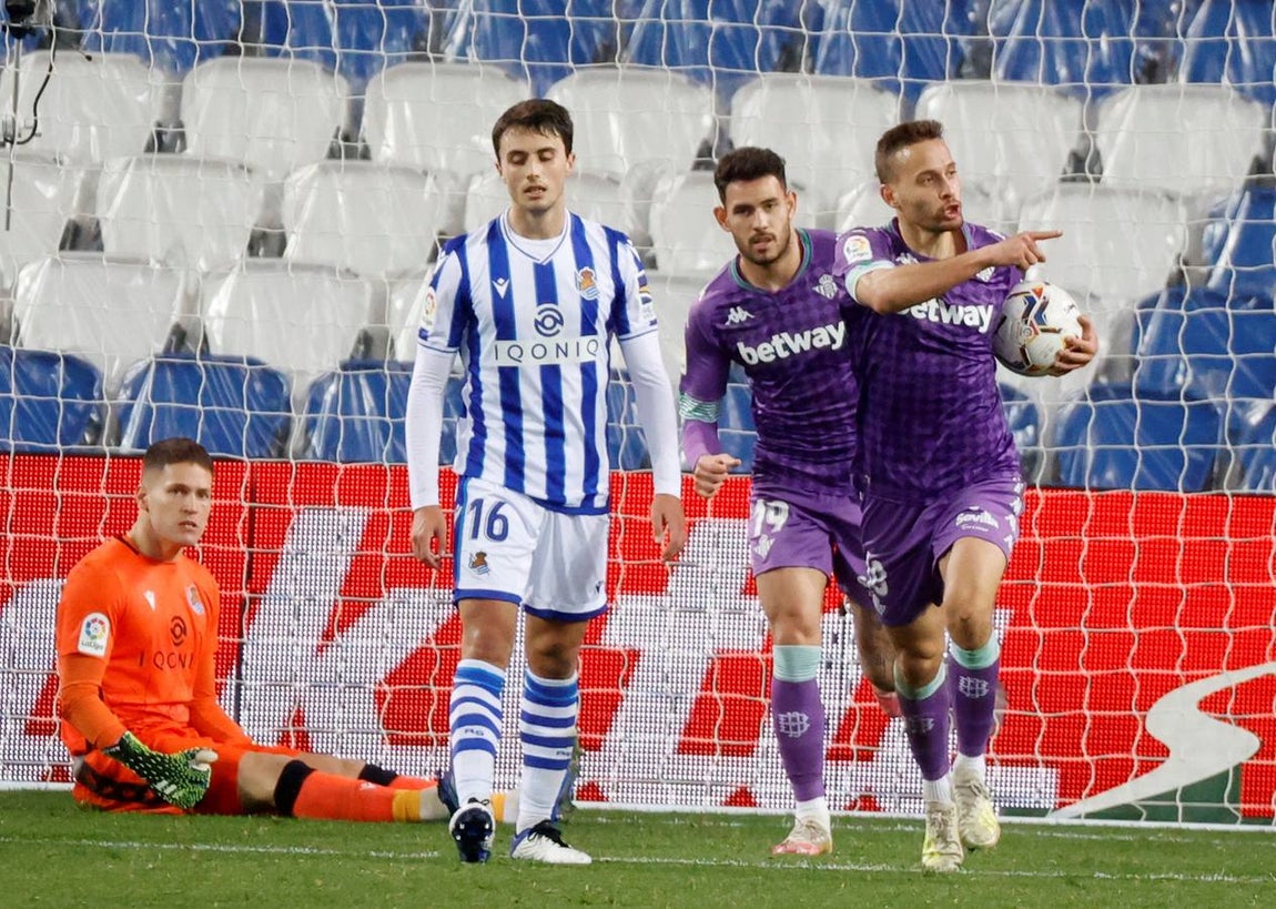 Partido disputado entre la Real Sociedad y el Real Betis