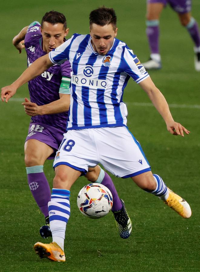 Partido disputado entre la Real Sociedad y el Real Betis