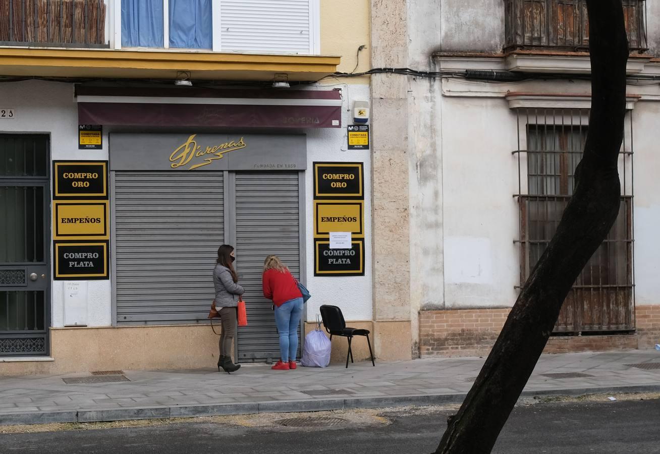 En imágenes, cierre de la actividad no esencial en Jerez