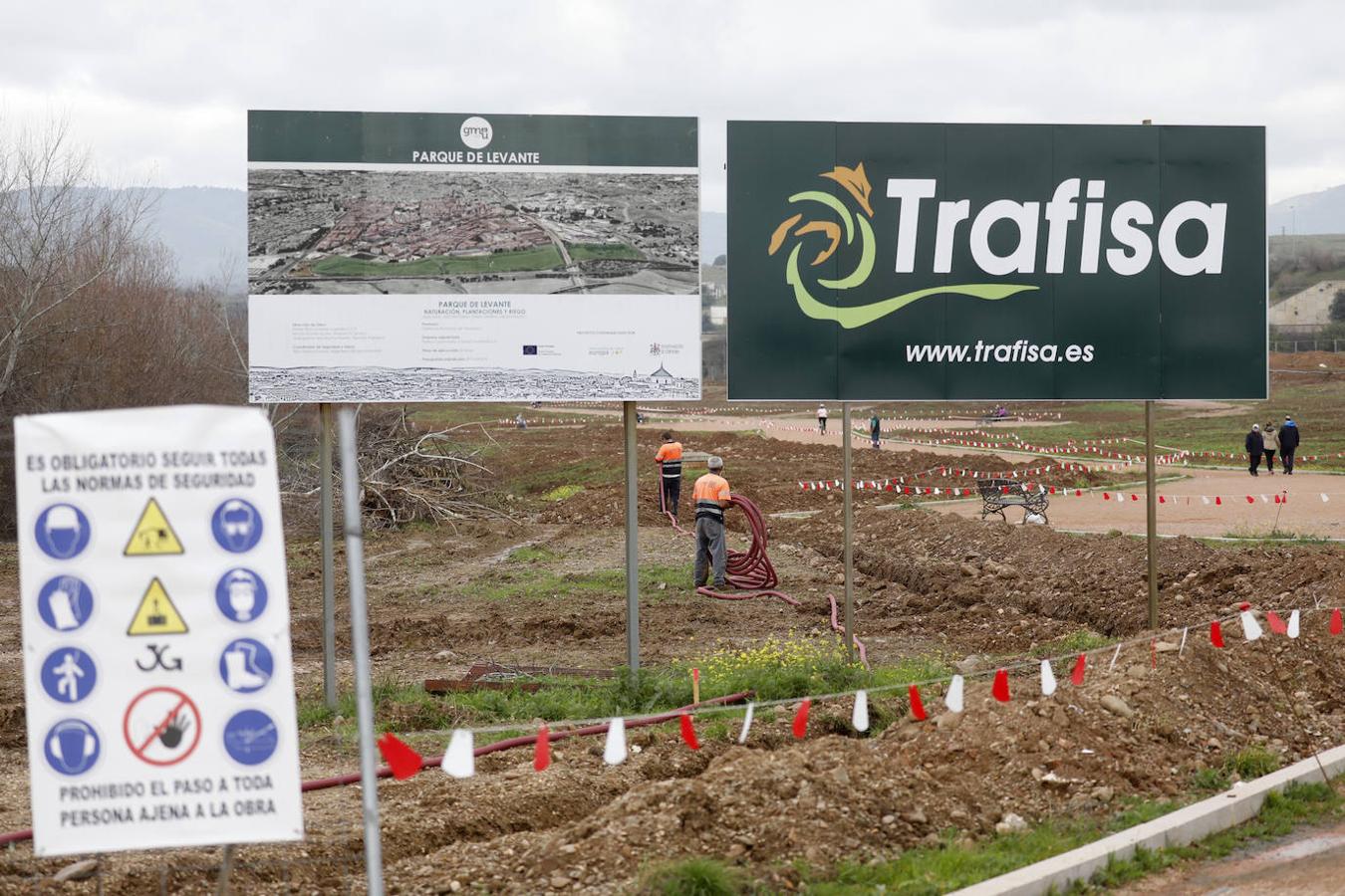 Los trabajos del Parque de Levante, en imágenes