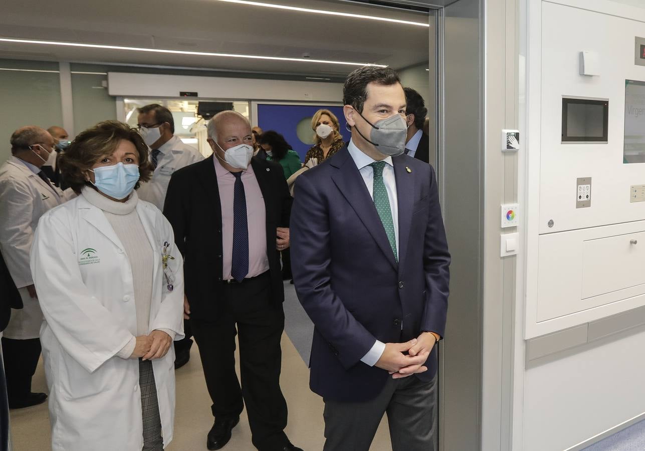 Juanma Moreno visita las nuevas instalaciones del Hospital Infantil del Virgen del Rocío