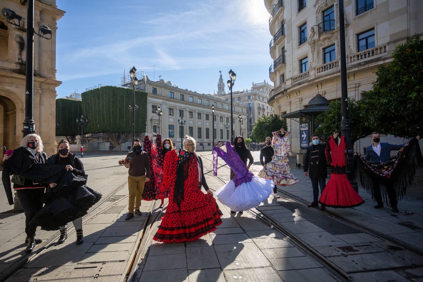 Los diseñadores flamencos en la avenida de la Constitución