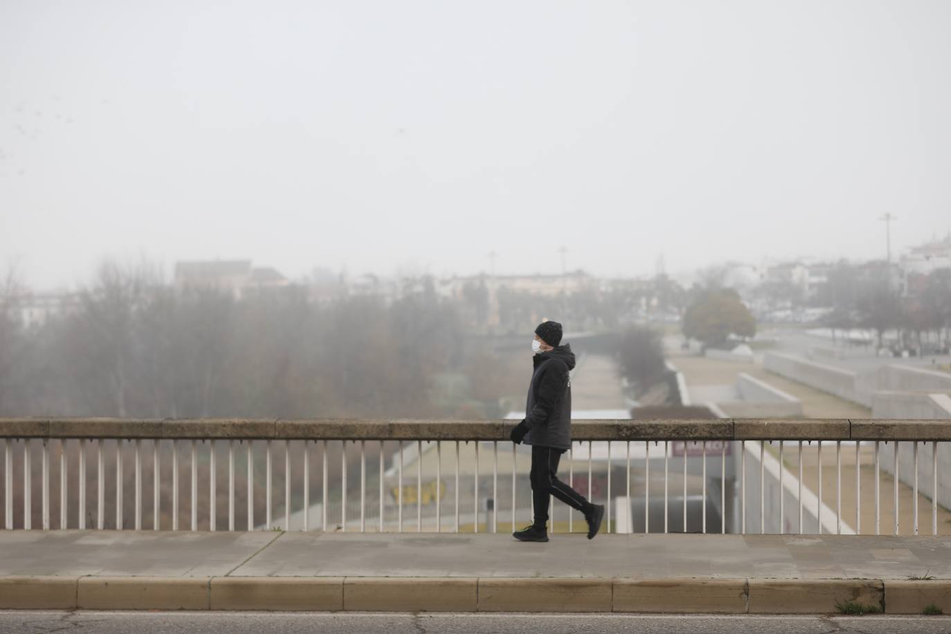 En imágenes, la mañana de niebla en Córdoba