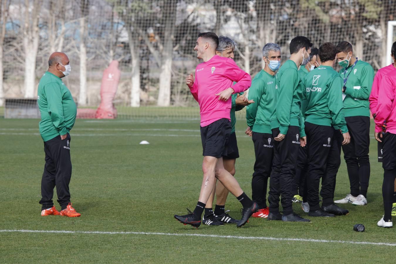 El primer entrenamiento de Alberto Ródenas con el Córdoba CF, en imágenes