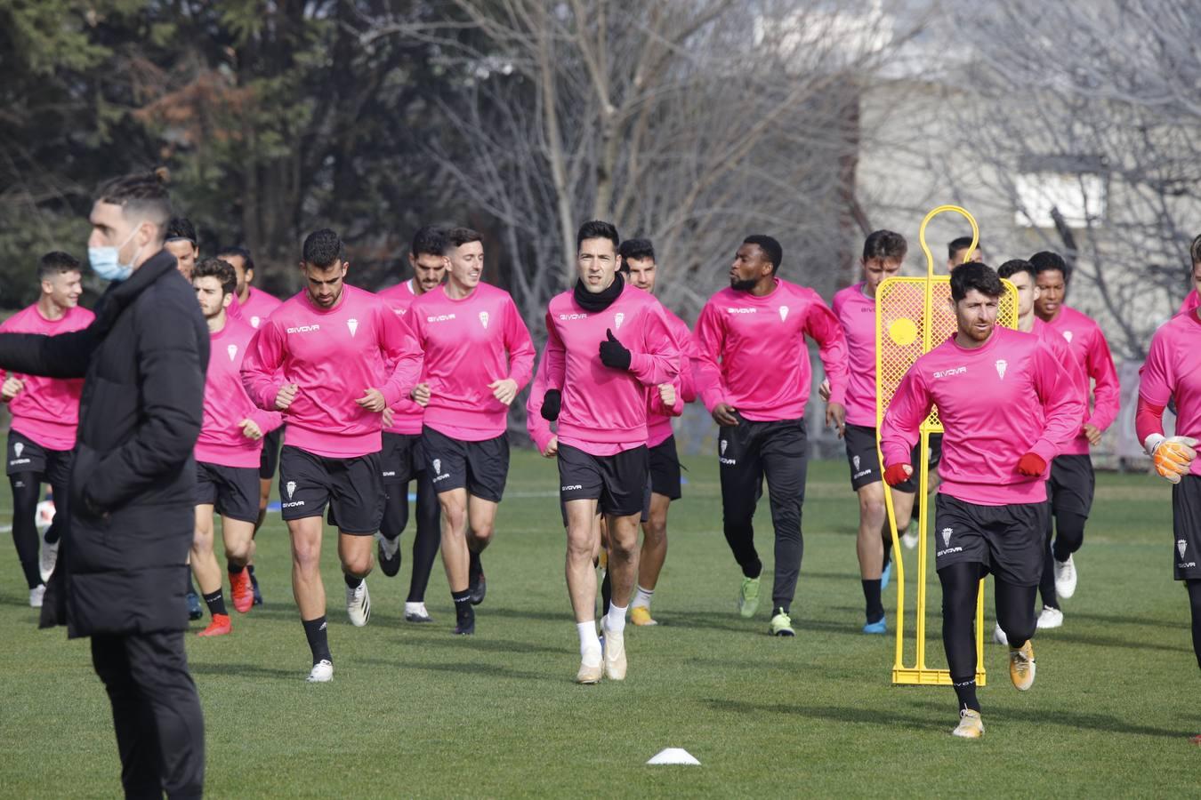 El primer entrenamiento de Alberto Ródenas con el Córdoba CF, en imágenes