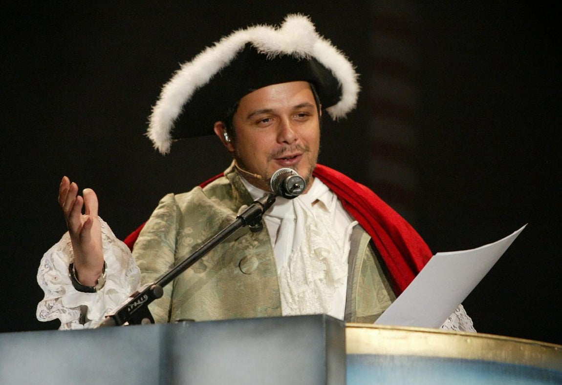 alejandro Sanz, pregonero del Carnaval (2005)