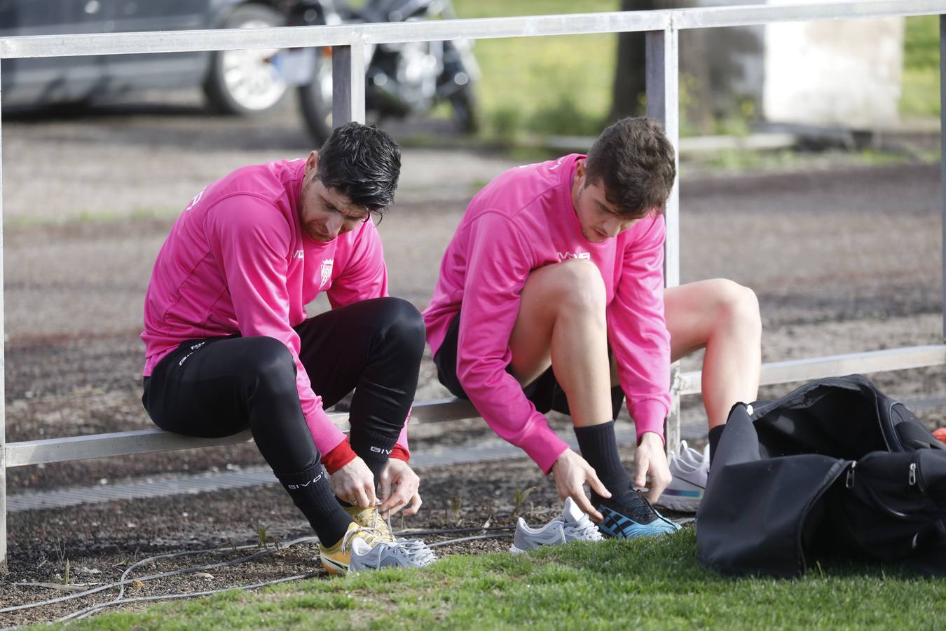 El primer día de Moussa Sidibé en el entreno del Córdoba CF, en imágenes