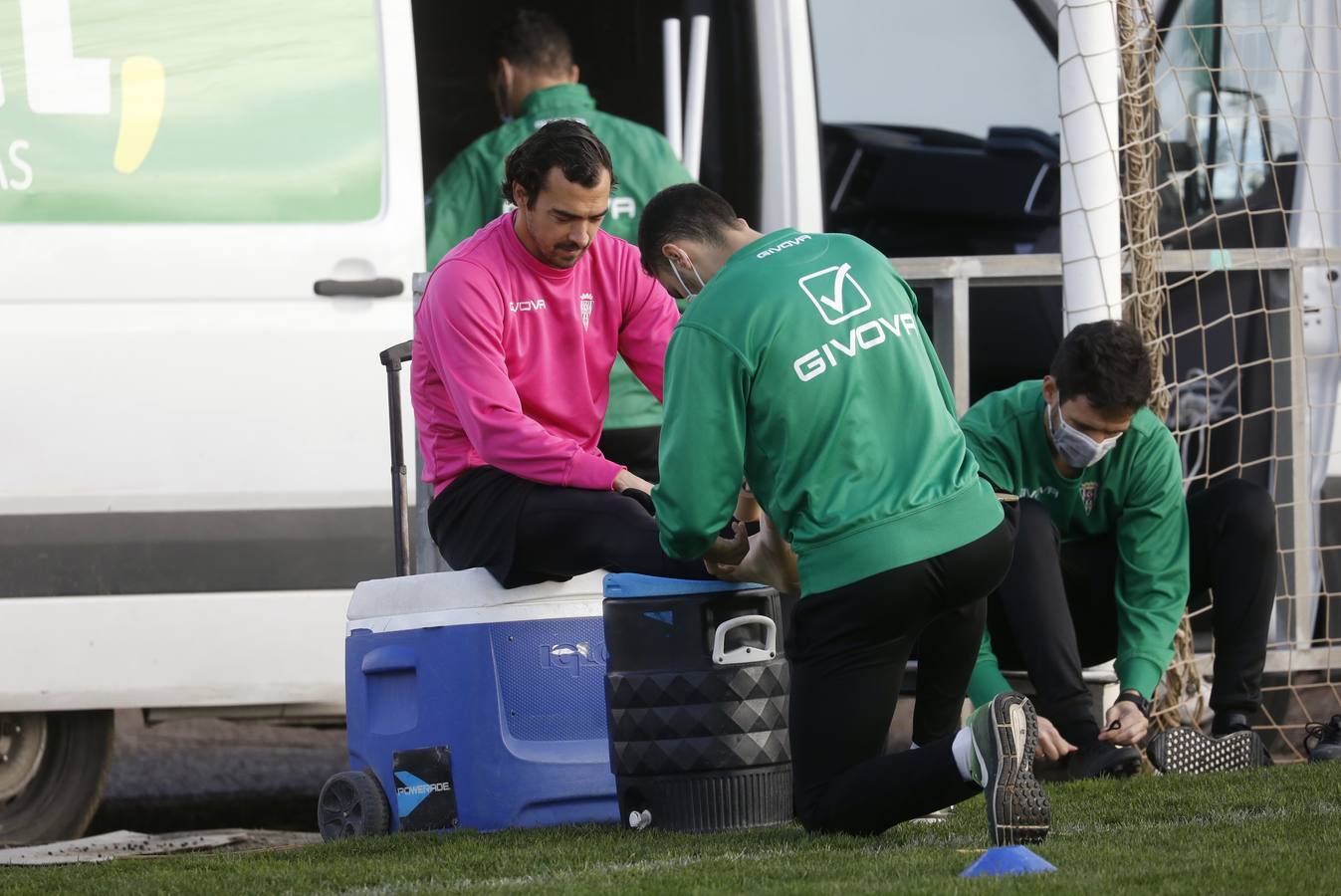 El primer día de Moussa Sidibé en el entreno del Córdoba CF, en imágenes