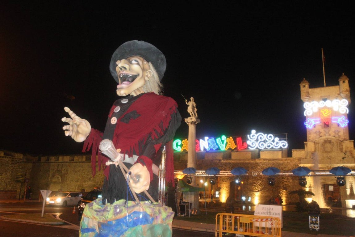 La Bruja Piti, antes de ser quemada en las Puertas de Tierra