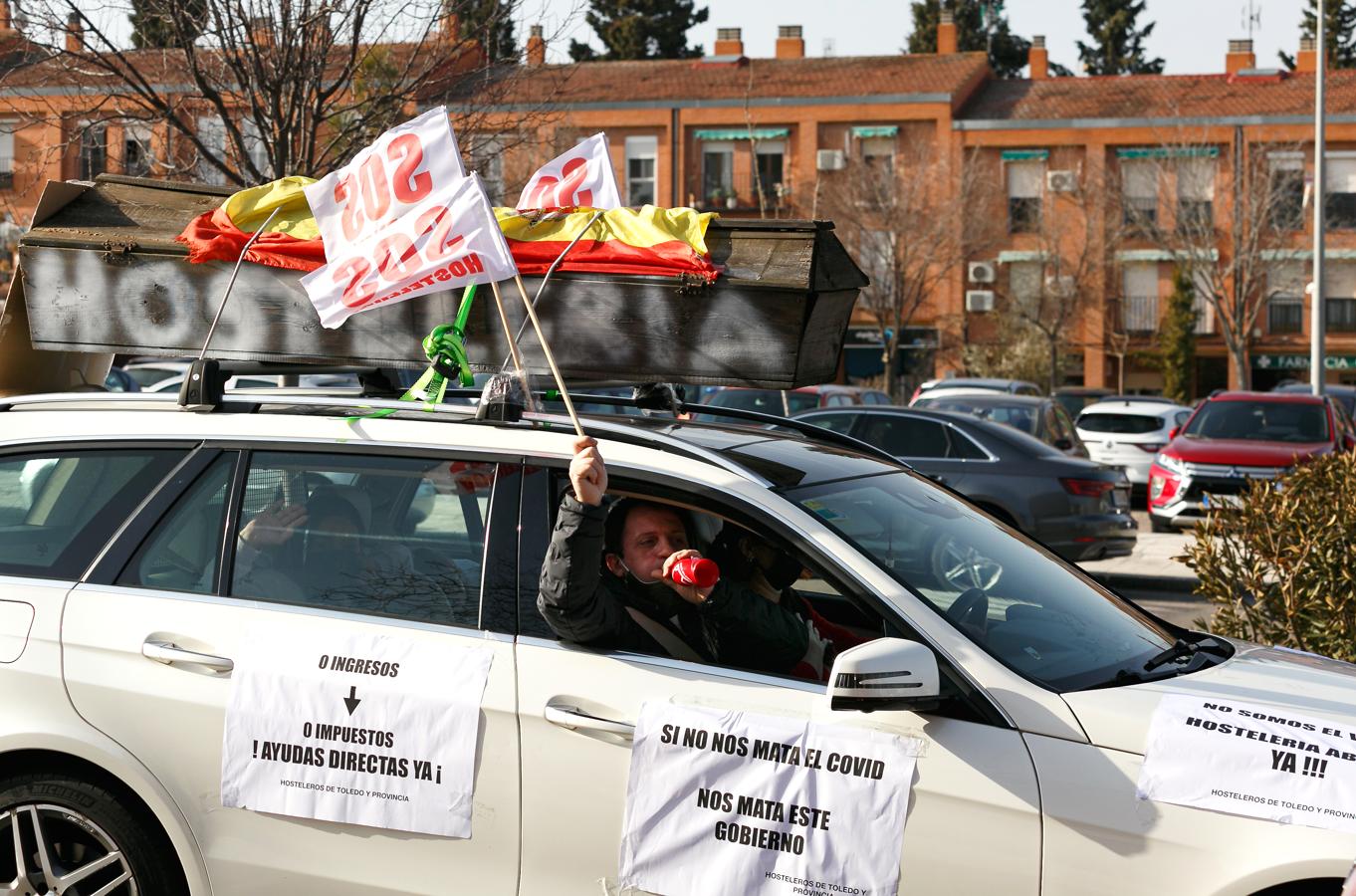 Segunda manifestación de los hoteleros de Toledo para reclamar soluciones