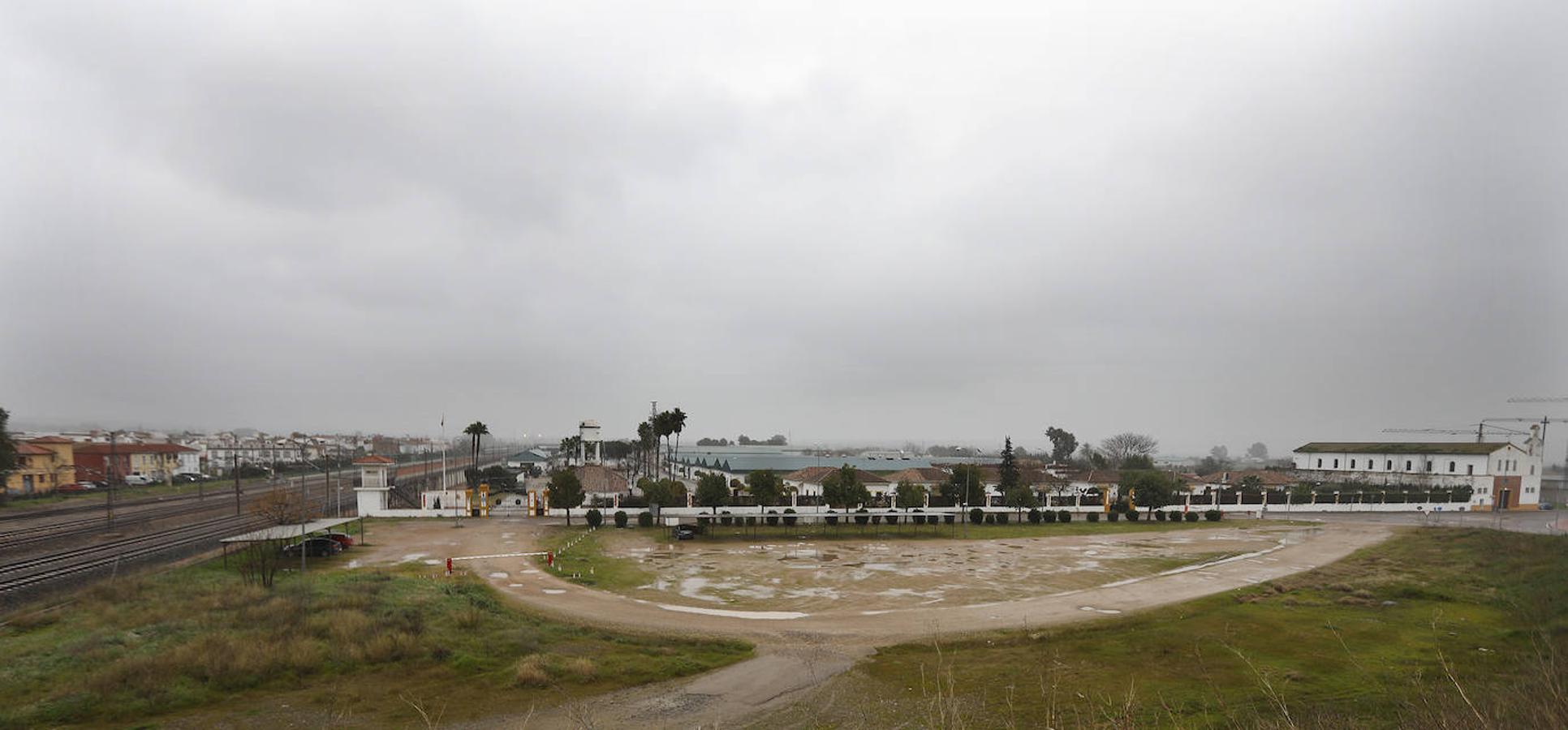 Los terrenos de la futura base logística del Ejército de Tierra en Córdoba, en imágenes