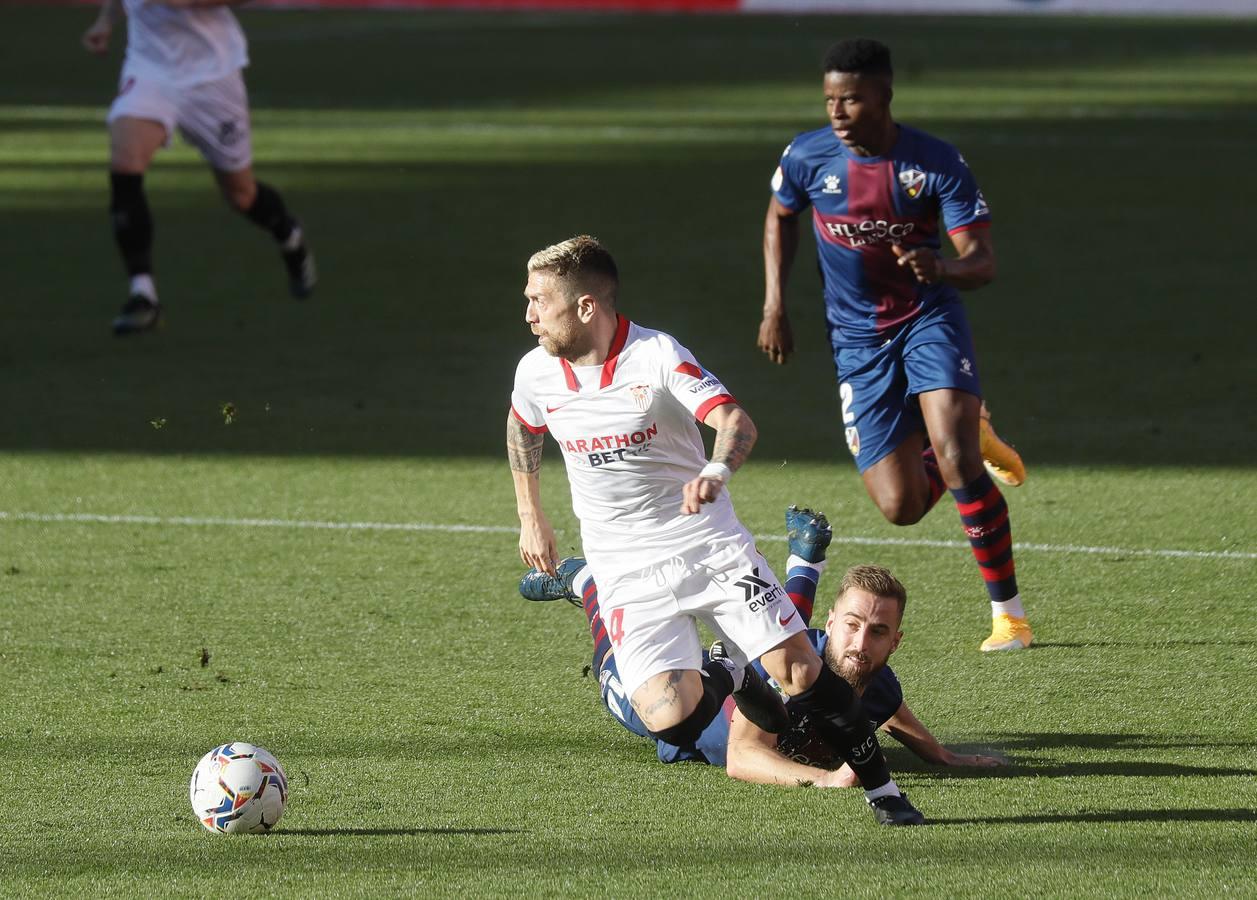 Las mejores imágenes del partido entre el Sevilla F.C. y el Huesca