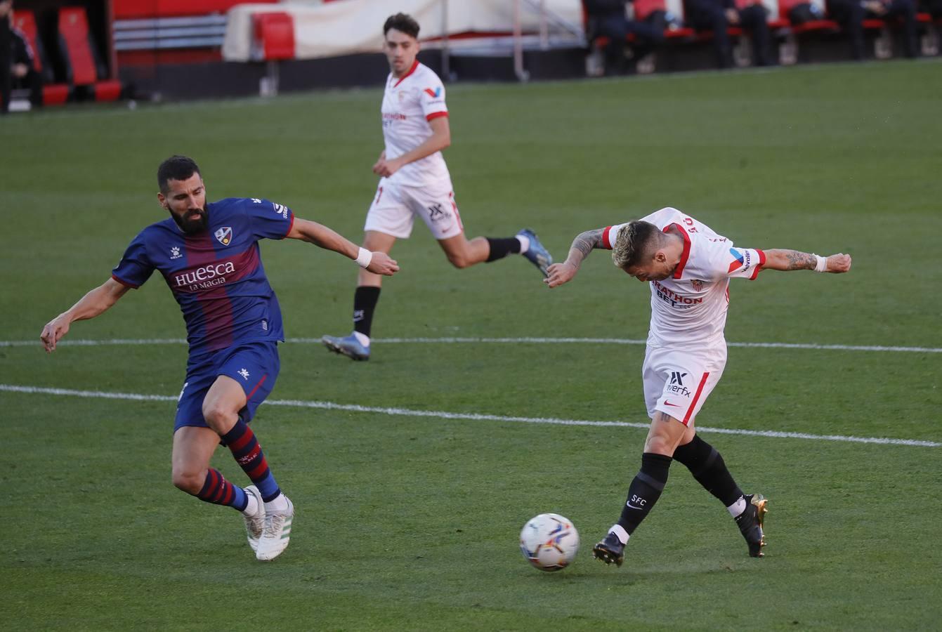 Las mejores imágenes del partido entre el Sevilla F.C. y el Huesca