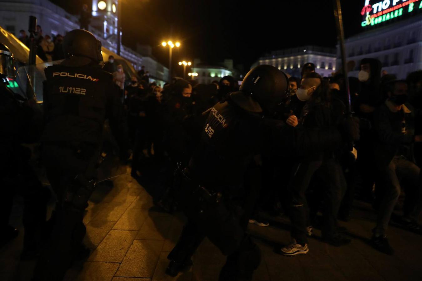 Los disturbios prenden Madrid en las concentraciones en apoyo a Pablo Hasel