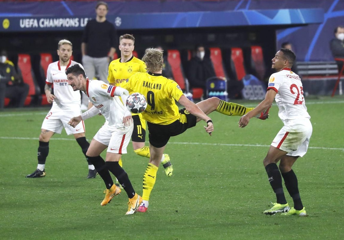 Las mejores imágenes del encuentro entre el Sevilla F.C. y el Borussia Dortmund