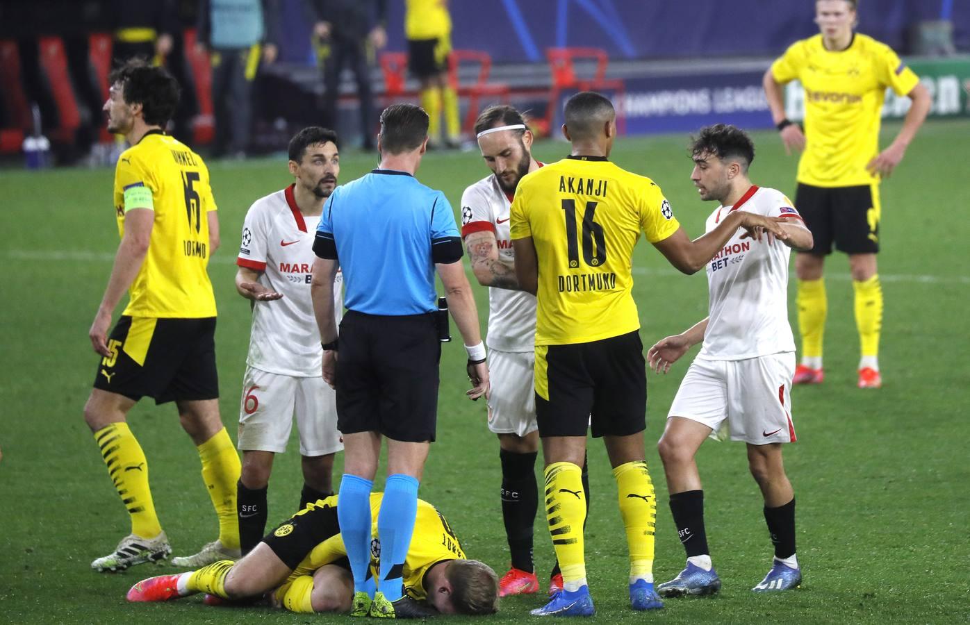 Las mejores imágenes del encuentro entre el Sevilla F.C. y el Borussia Dortmund