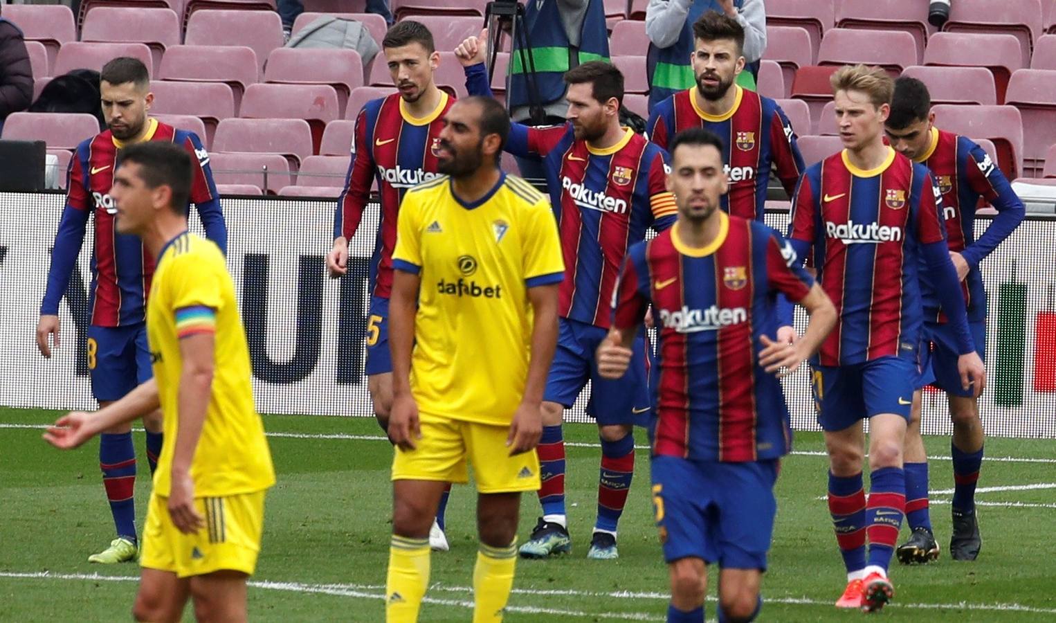 FOTOS: Las imágenes del empate del Cádiz en Barcelona