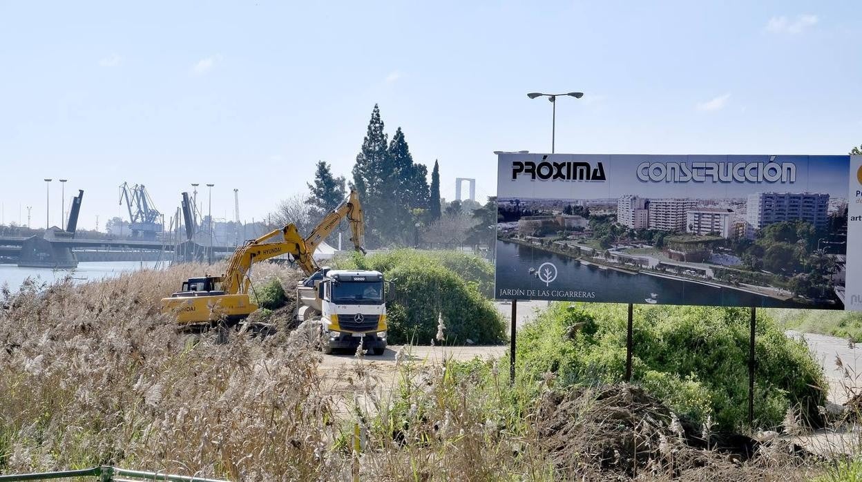 Comienzan las obras del Jardín de las Cigarreras y del quiosco de las Delicias